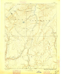 Kanab Utah Historical topographic map, 1:250000 scale, 1 X 1 Degree, Year 1886