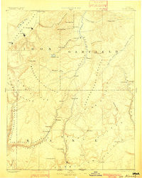 Kanab Utah Historical topographic map, 1:250000 scale, 1 X 1 Degree, Year 1886