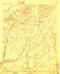 Kanab Utah Historical topographic map, 1:250000 scale, 1 X 1 Degree, Year 1886