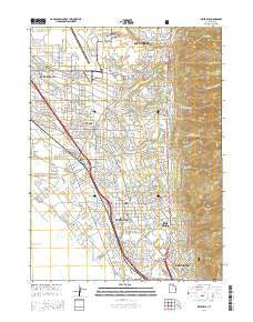 Kaysville Utah Current topographic map, 1:24000 scale, 7.5 X 7.5 Minute, Year 2014