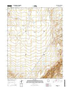 Keg Knoll Utah Current topographic map, 1:24000 scale, 7.5 X 7.5 Minute, Year 2014
