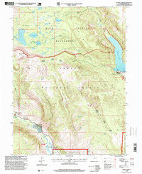 Kidney Lake Utah Historical topographic map, 1:24000 scale, 7.5 X 7.5 Minute, Year 1996