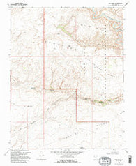 King Mesa Utah Historical topographic map, 1:24000 scale, 7.5 X 7.5 Minute, Year 1968