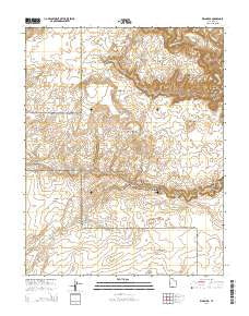King Mesa Utah Current topographic map, 1:24000 scale, 7.5 X 7.5 Minute, Year 2014