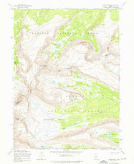 Kings Peak Utah Historical topographic map, 1:24000 scale, 7.5 X 7.5 Minute, Year 1965