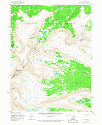 Kings Peak Utah Historical topographic map, 1:24000 scale, 7.5 X 7.5 Minute, Year 1965