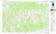 Kings Peak Utah Historical topographic map, 1:100000 scale, 30 X 60 Minute, Year 1982