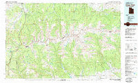 Kings Peak Utah Historical topographic map, 1:100000 scale, 30 X 60 Minute, Year 1982