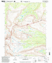 Kings Peak Utah Historical topographic map, 1:24000 scale, 7.5 X 7.5 Minute, Year 1996