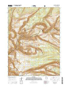 Kings Peak Utah Current topographic map, 1:24000 scale, 7.5 X 7.5 Minute, Year 2014
