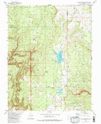 Kolob Reservoir Utah Historical topographic map, 1:24000 scale, 7.5 X 7.5 Minute, Year 1980