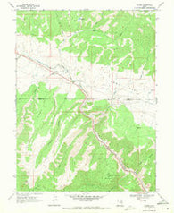 Kyune Utah Historical topographic map, 1:24000 scale, 7.5 X 7.5 Minute, Year 1969