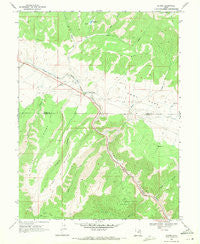 Kyune Utah Historical topographic map, 1:24000 scale, 7.5 X 7.5 Minute, Year 1969