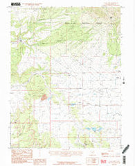 La Sal West Utah Historical topographic map, 1:24000 scale, 7.5 X 7.5 Minute, Year 1987