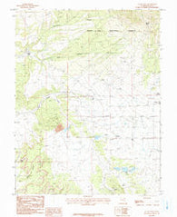 La Sal West Utah Historical topographic map, 1:24000 scale, 7.5 X 7.5 Minute, Year 1987