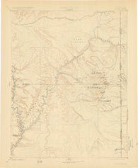 La Sal Utah Historical topographic map, 1:250000 scale, 1 X 1 Degree, Year 1885