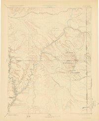 La Sal Utah Historical topographic map, 1:250000 scale, 1 X 1 Degree, Year 1885