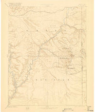 La Sal Utah Historical topographic map, 1:250000 scale, 1 X 1 Degree, Year 1885