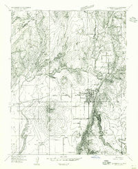 La Verkin 3 NE Utah Historical topographic map, 1:24000 scale, 7.5 X 7.5 Minute, Year 1954