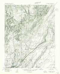 La Verkin 3 NW Utah Historical topographic map, 1:24000 scale, 7.5 X 7.5 Minute, Year 1954