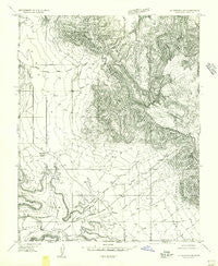 La Verkin 4 SE Utah Historical topographic map, 1:24000 scale, 7.5 X 7.5 Minute, Year 1954