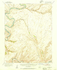 Lake Canyon Utah Historical topographic map, 1:62500 scale, 15 X 15 Minute, Year 1953