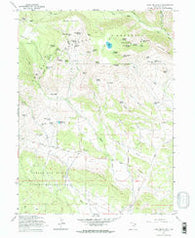 Lake Mountain Utah Historical topographic map, 1:24000 scale, 7.5 X 7.5 Minute, Year 1965