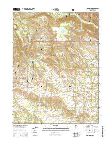 Lake Mountain Utah Current topographic map, 1:24000 scale, 7.5 X 7.5 Minute, Year 2014