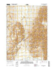 Lampo Junction Utah Current topographic map, 1:24000 scale, 7.5 X 7.5 Minute, Year 2014
