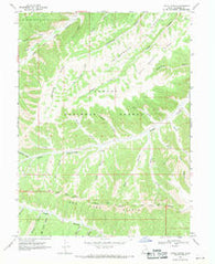 Lance Canyon Utah Historical topographic map, 1:24000 scale, 7.5 X 7.5 Minute, Year 1968