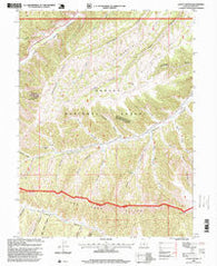 Lance Canyon Utah Historical topographic map, 1:24000 scale, 7.5 X 7.5 Minute, Year 1996