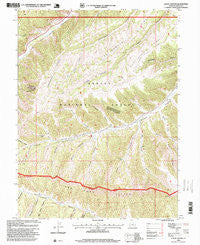 Lance Canyon Utah Historical topographic map, 1:24000 scale, 7.5 X 7.5 Minute, Year 1996