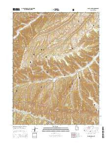 Lance Canyon Utah Current topographic map, 1:24000 scale, 7.5 X 7.5 Minute, Year 2014