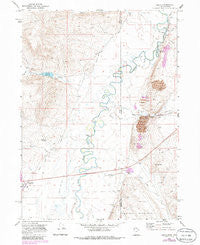 Leefe Wyoming Historical topographic map, 1:24000 scale, 7.5 X 7.5 Minute, Year 1969
