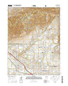 Lehi Utah Current topographic map, 1:24000 scale, 7.5 X 7.5 Minute, Year 2014
