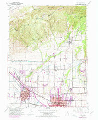Lehi Utah Historical topographic map, 1:24000 scale, 7.5 X 7.5 Minute, Year 1951