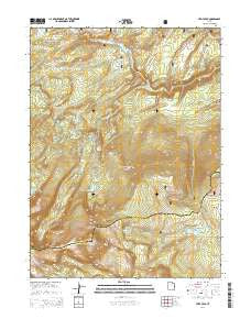 Leidy Peak Utah Current topographic map, 1:24000 scale, 7.5 X 7.5 Minute, Year 2014