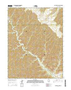 Lighthouse Canyon Utah Current topographic map, 1:24000 scale, 7.5 X 7.5 Minute, Year 2014