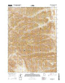 Limekiln Knoll Utah Current topographic map, 1:24000 scale, 7.5 X 7.5 Minute, Year 2014