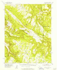 Lisbon Valley Utah Historical topographic map, 1:62500 scale, 15 X 15 Minute, Year 1954