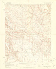 Lisbon Valley Utah Historical topographic map, 1:62500 scale, 15 X 15 Minute, Year 1954