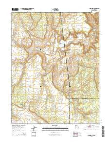 Lisbon Gap Utah Current topographic map, 1:24000 scale, 7.5 X 7.5 Minute, Year 2014