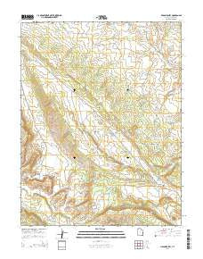 Lisbon Valley Utah Current topographic map, 1:24000 scale, 7.5 X 7.5 Minute, Year 2014