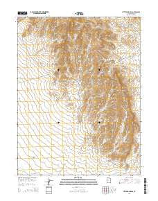Little Drum Pass Utah Current topographic map, 1:24000 scale, 7.5 X 7.5 Minute, Year 2014