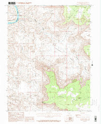Lockhart Basin Utah Historical topographic map, 1:24000 scale, 7.5 X 7.5 Minute, Year 1987