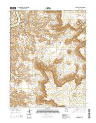Lockhart Basin Utah Current topographic map, 1:24000 scale, 7.5 X 7.5 Minute, Year 2014