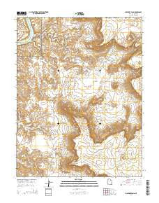 Lockhart Basin Utah Current topographic map, 1:24000 scale, 7.5 X 7.5 Minute, Year 2014