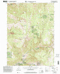 Logan Peak Utah Historical topographic map, 1:24000 scale, 7.5 X 7.5 Minute, Year 1998