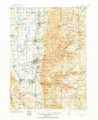 Logan Utah Historical topographic map, 1:125000 scale, 30 X 30 Minute, Year 1914