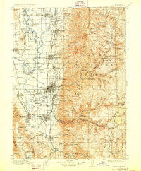 Logan Utah Historical topographic map, 1:125000 scale, 30 X 30 Minute, Year 1916
